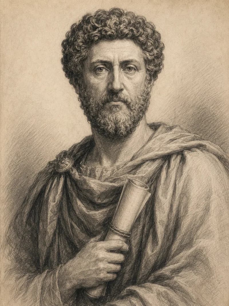 Portret — Marek Aureliusz