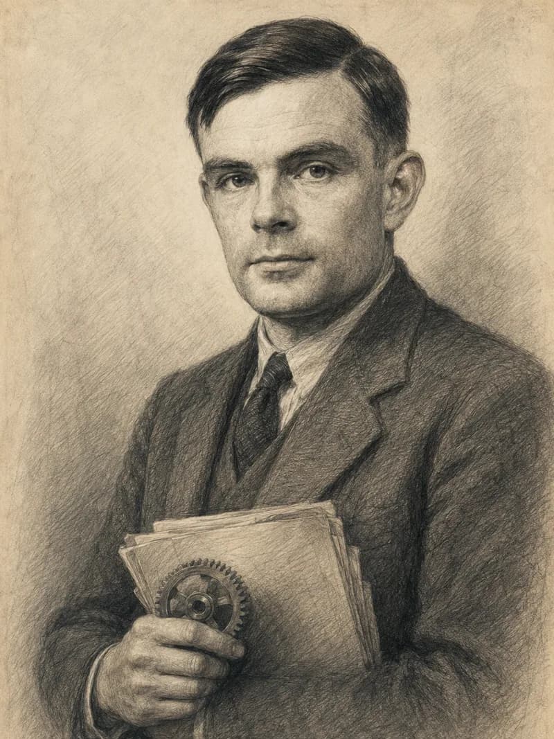 Portret — Alan Turing