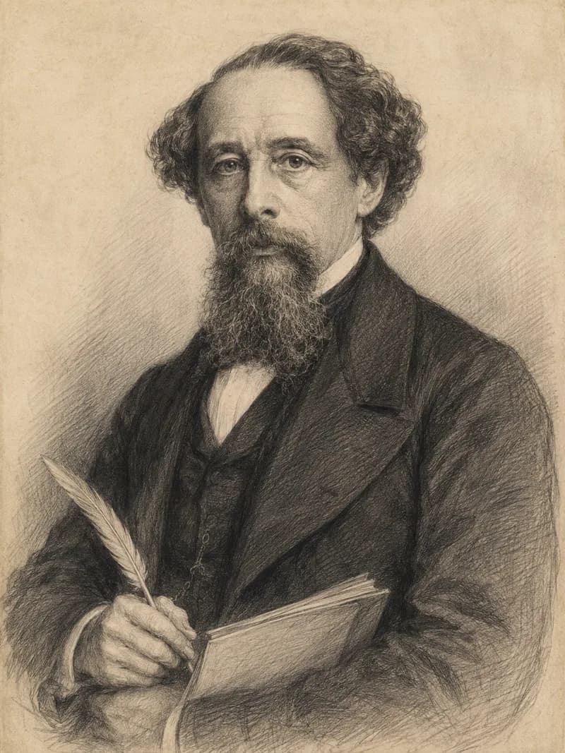 Portret — Charles Dickens