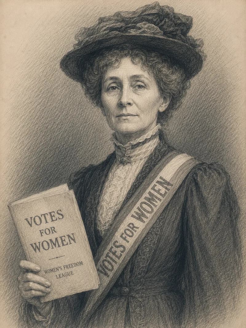 Portret — Emmeline Pankhurst