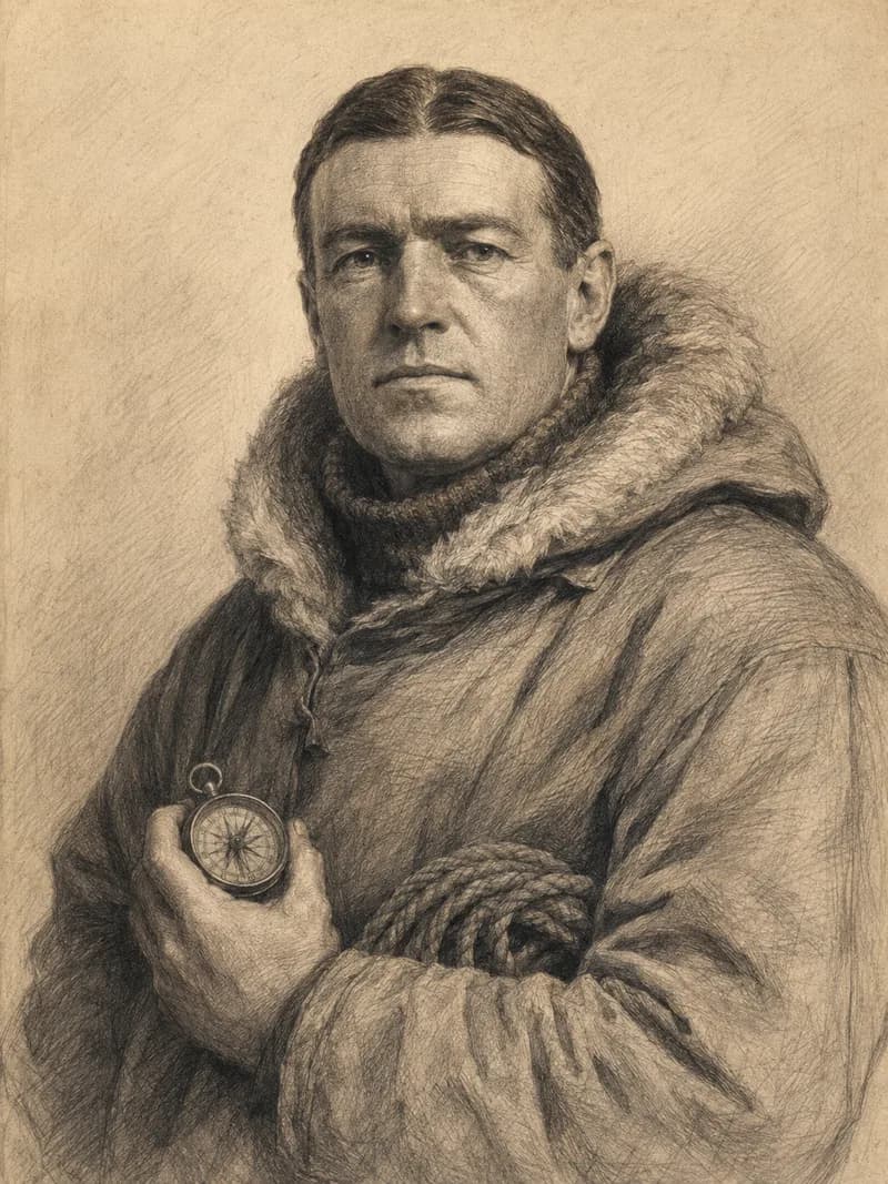 Portret — Ernest Shackleton