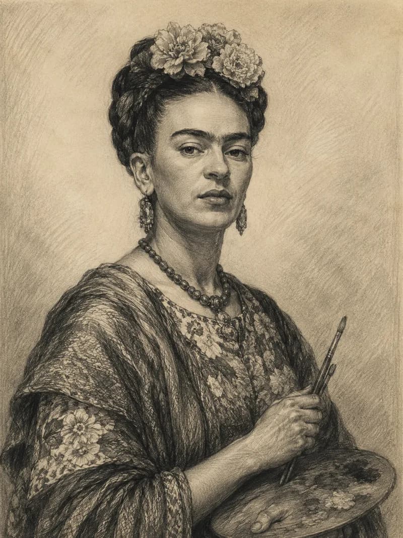 Portret — Frida Kahlo