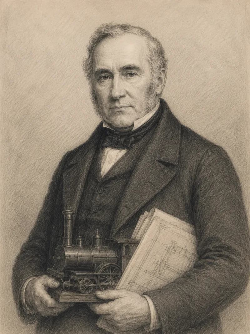 Portret — George Stephenson