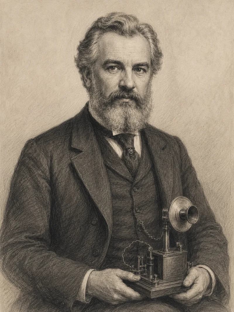Portret — Aleksander Graham Bell