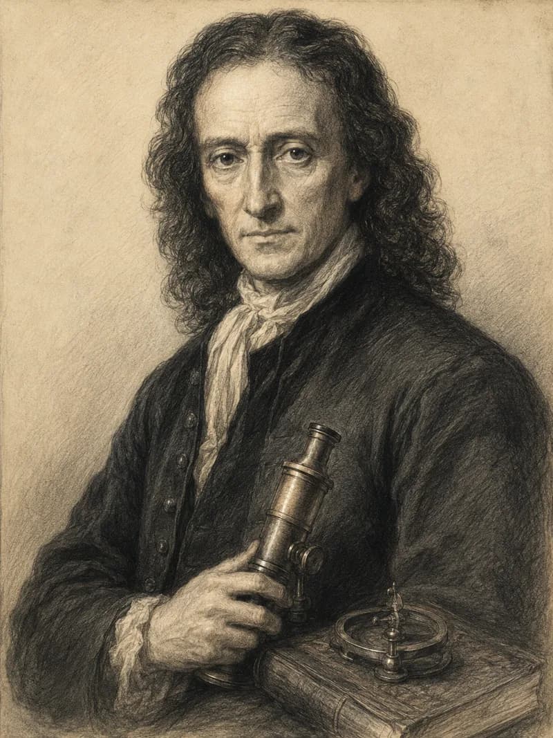 Portret — Robert Hooke
