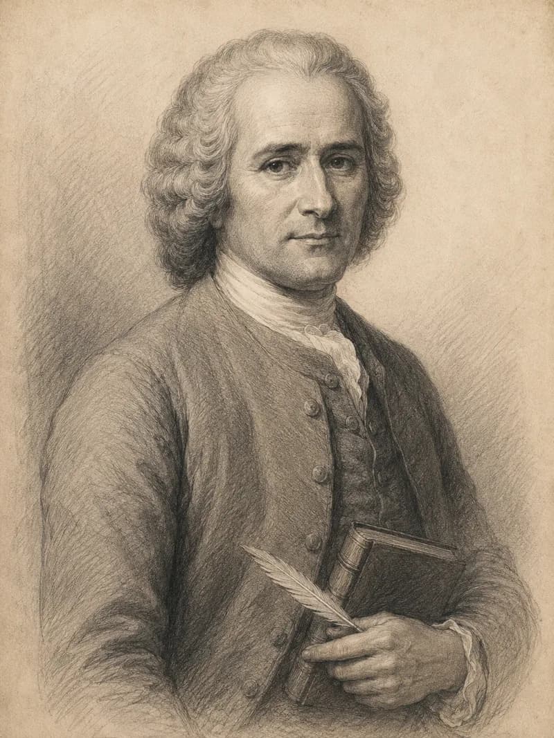 Portret — Jean-Jacques Rousseau