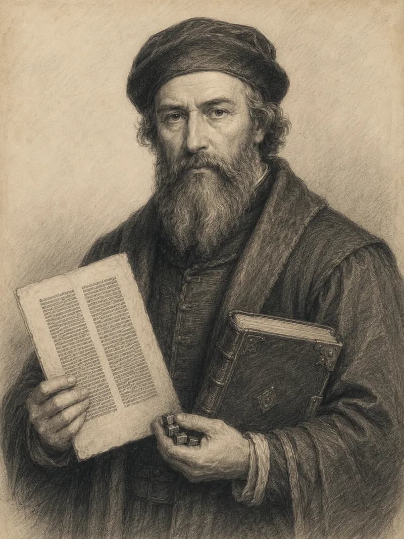 Portret — Johannes Gutenberg