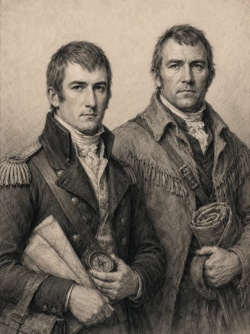 Portret — Meriwether Lewis i William Clark