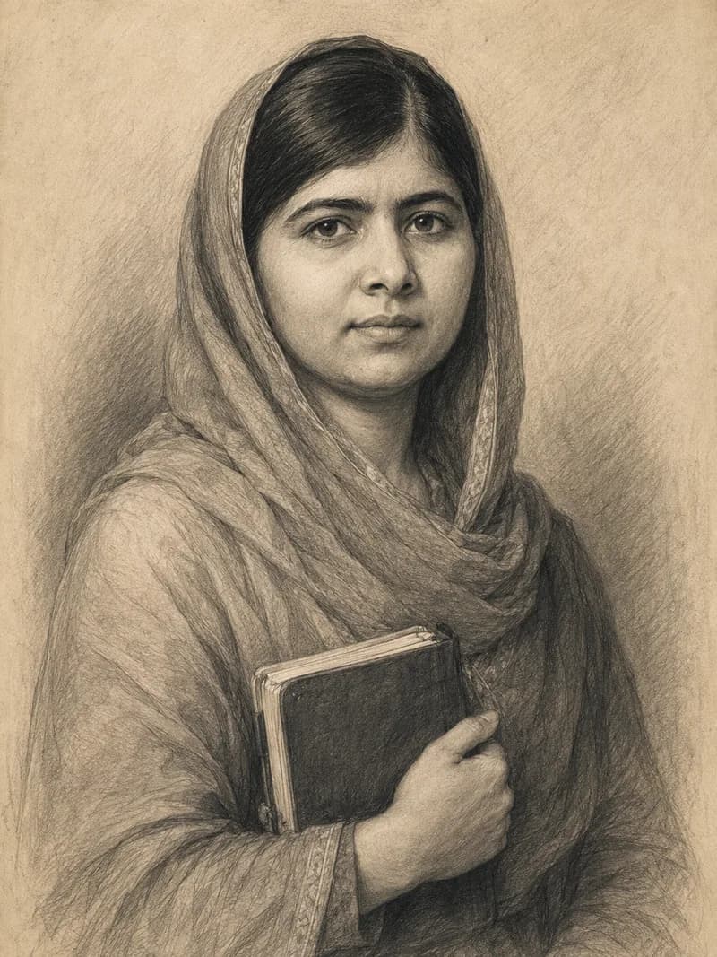 Portret — Malala Yousafzai