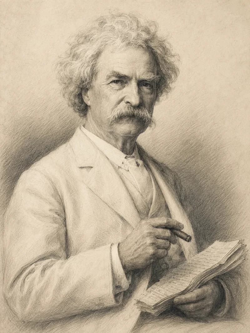 Portret — Mark Twain