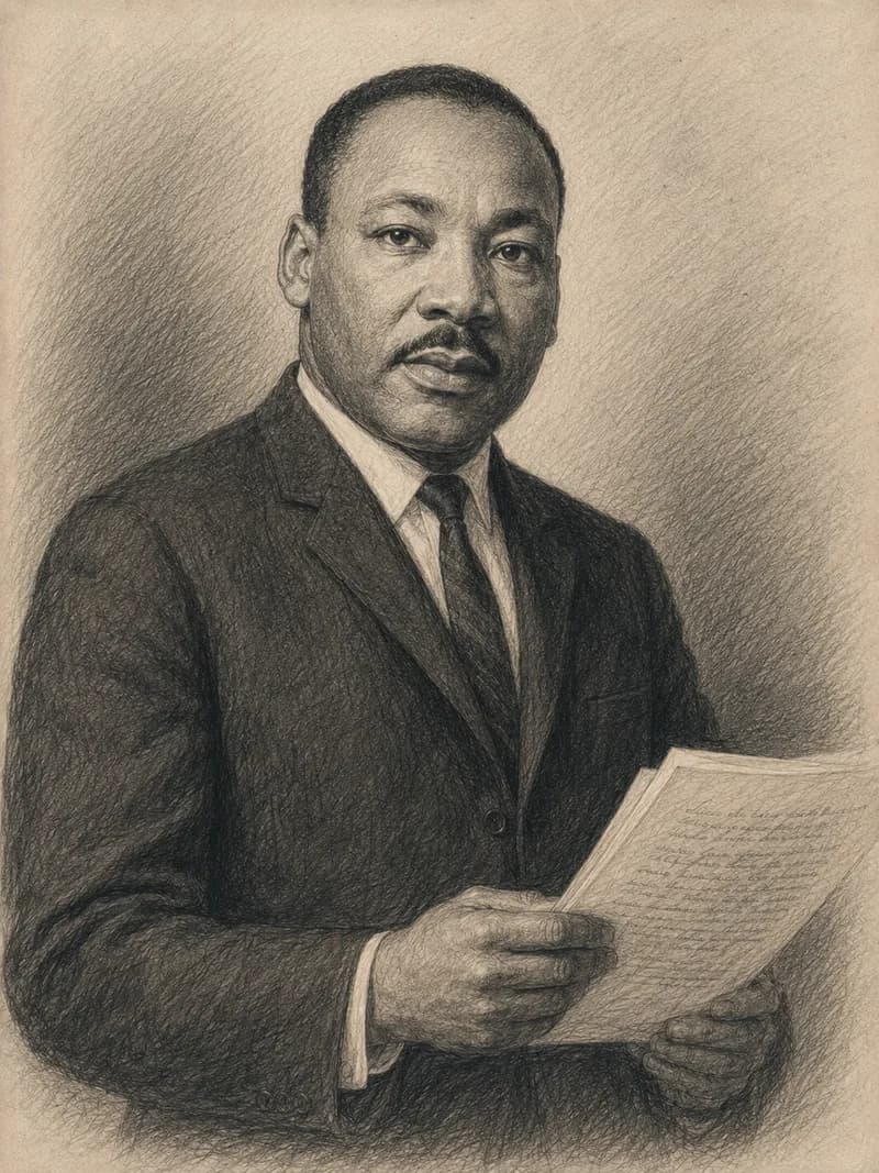Portret — Martin Luther King