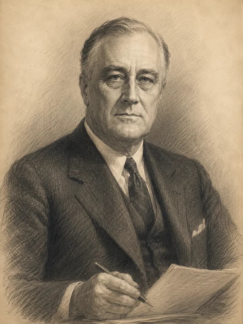 Portret — Franklin Delano Roosevelt