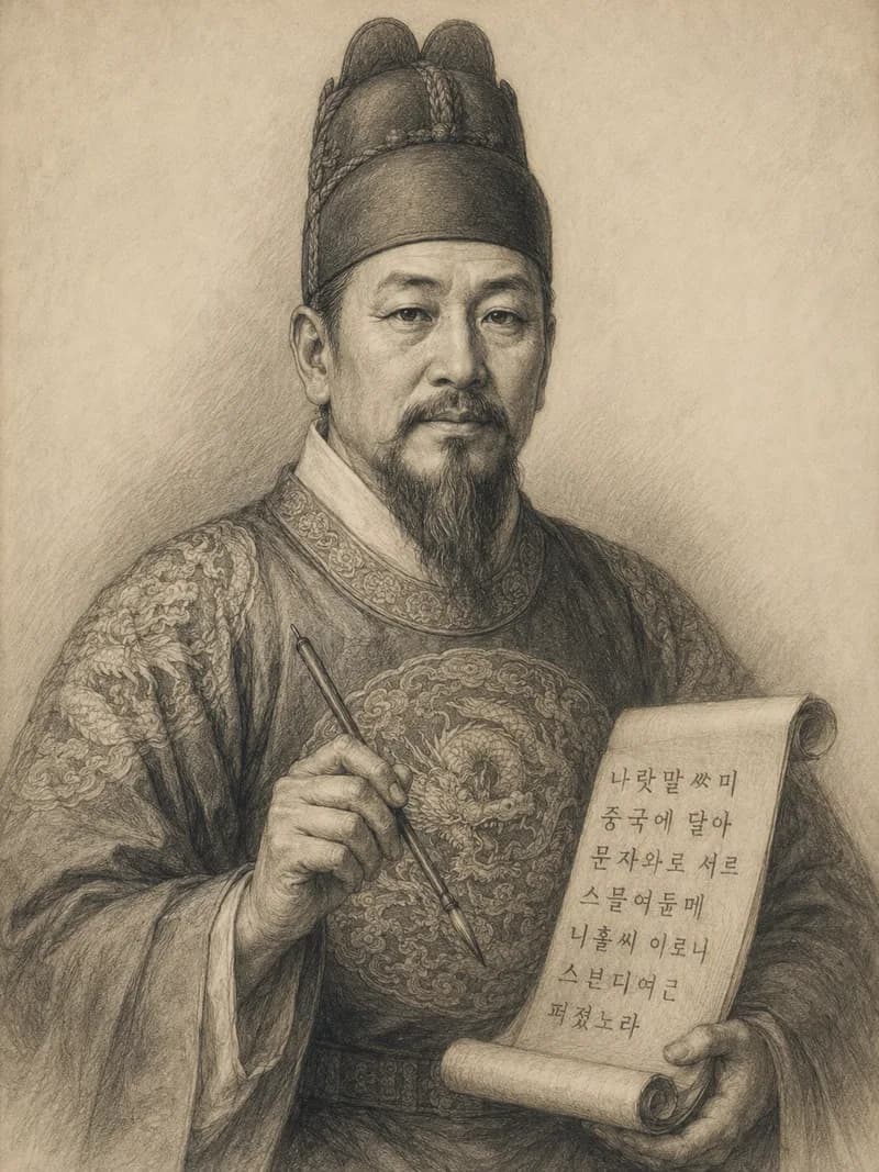 Portret — Sejong Wielki