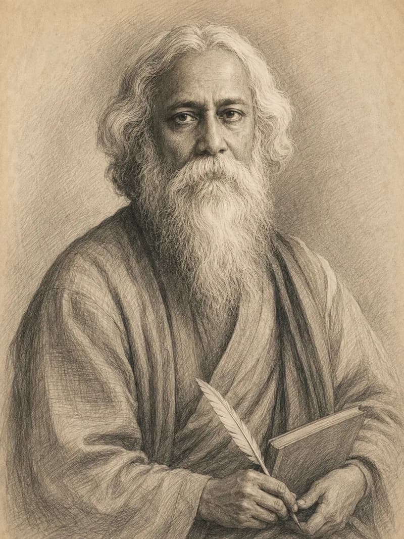 Portret — Rabindranath Tagore