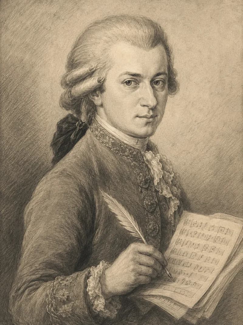 Portret — Wolfgang Amadeus Mozart