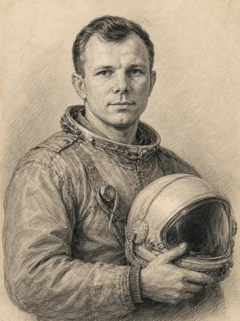 Portret — Jurij Gagarin