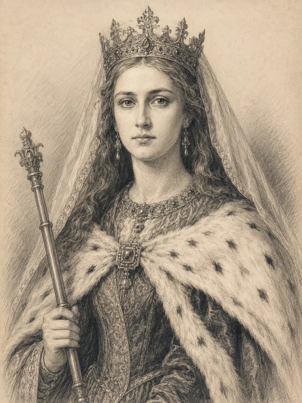 Portret — Jadwiga Andegaweńska