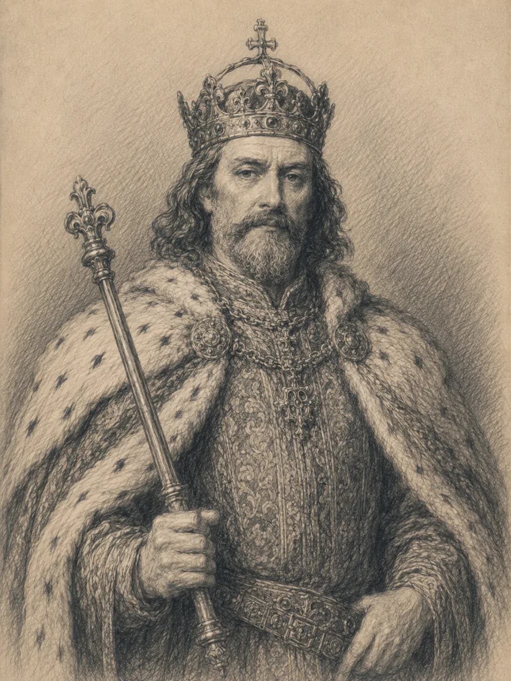 Portret — Ludwik Węgierski Andegaweński