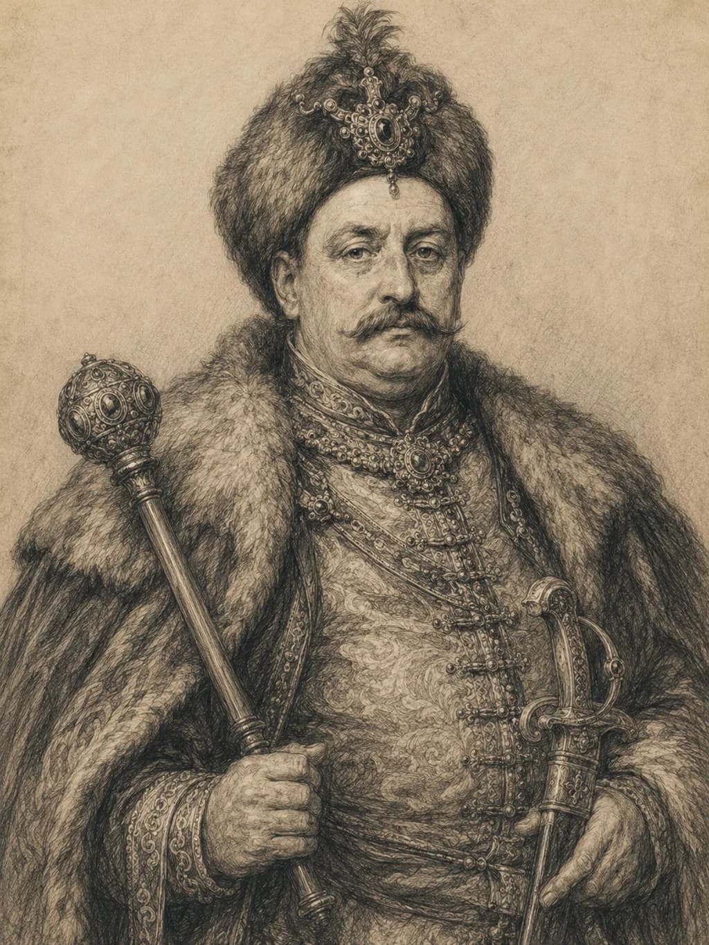 Portret — Michał Korybut Wiśniowiecki