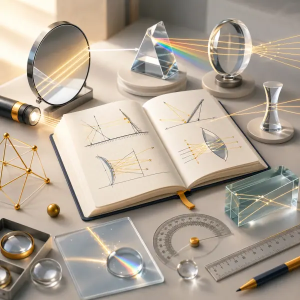 Optyka geometryczna — odbicie i załamanie światła