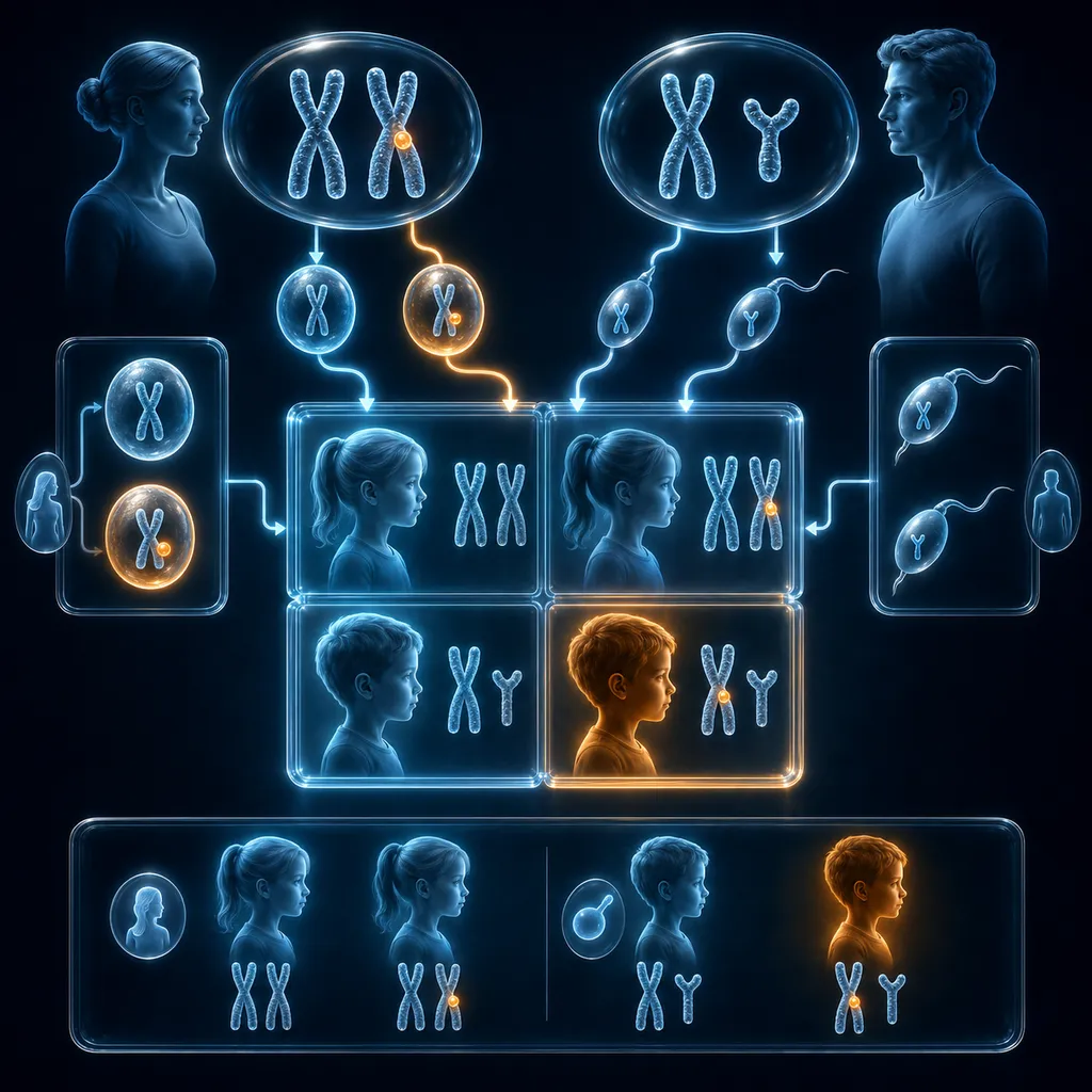 Dziedziczenie sprzężone z płcią — daltonizm i chromosomy X, Y