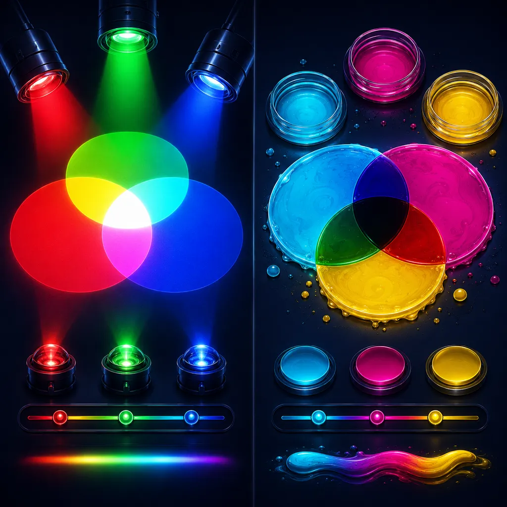 Mieszanie barw — RGB i CMY