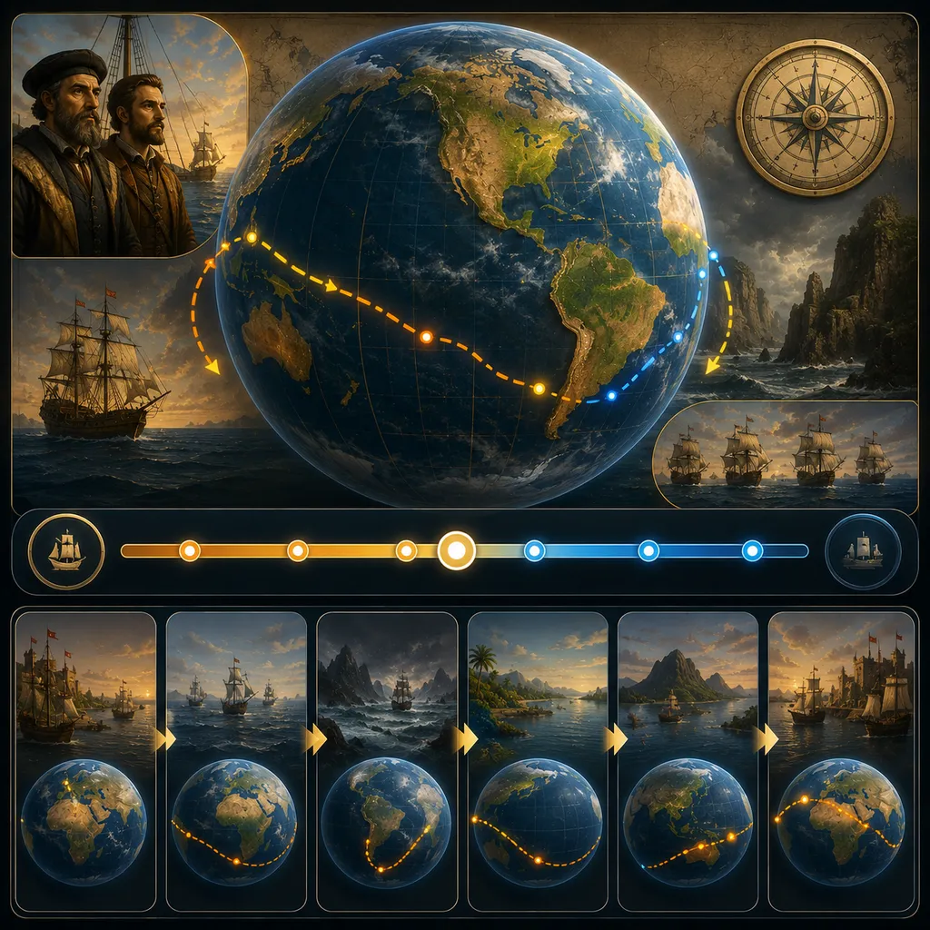 Opłynięcie Ziemi — Magellan i Elcano